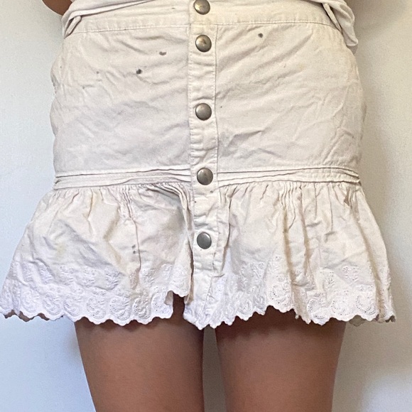 vintage ralph lauren white mini skirt - Picture 2 of 6